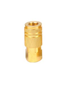 1/4 Inch NPT Milton (M) Style Industrial Series Female Brass Quick Air Coupler