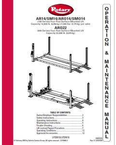 AR14/SM14 Operation Manual