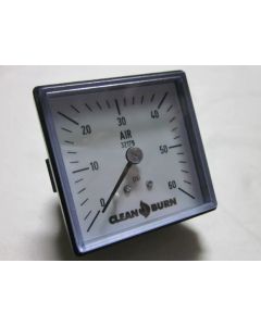 Square Gauge 0-60  | OEM Part #32179 | Clean Burn